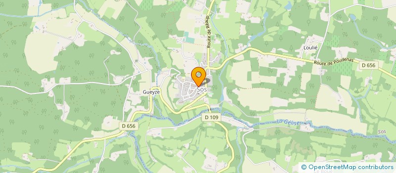 localisation de l'entreprise JKLM  SOS