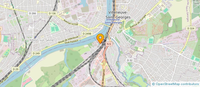 localisation de l'entreprise JKM  VILLENEUVE ST GEORGES