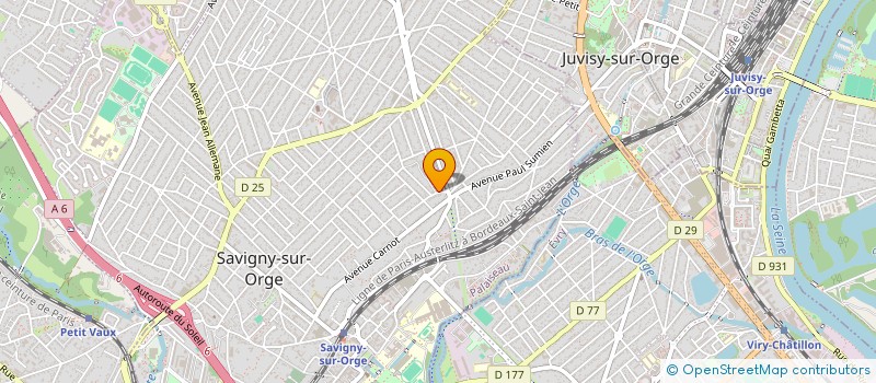 localisation de l'entreprise JKR SCI  SAVIGNY-SUR-ORGE