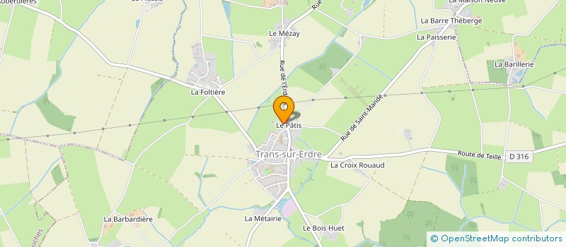 localisation de l'entreprise JKS TERRASSEMENT ET LOCATION  TRANS-SUR-ERDRE