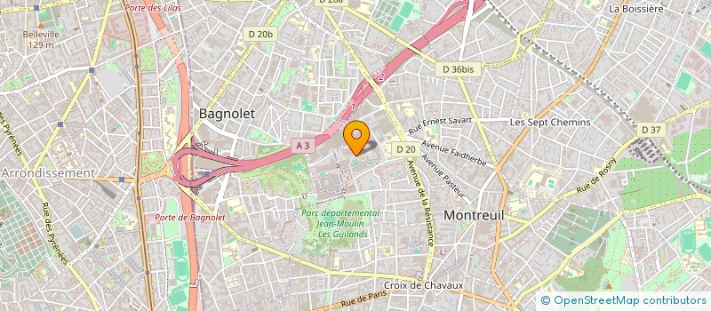 localisation de l'entreprise JKS TRANSPORT à MONTREUIL