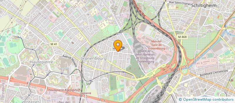 localisation de l'entreprise JL 67 à STRASBOURG