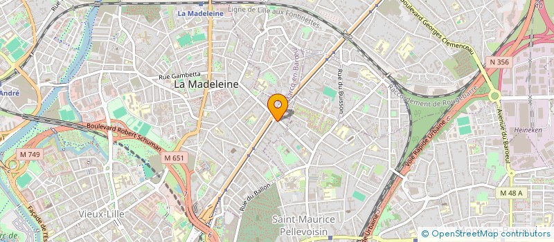 localisation de l'entreprise JL BERNADET PATRIMOINE à LA MADELEINE