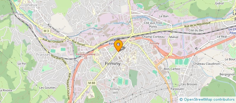 localisation de l'entreprise JL COIFFURE  FIRMINY