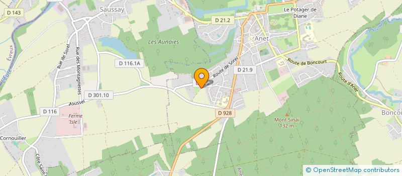 localisation de l'entreprise JL CONSEIL à ANET