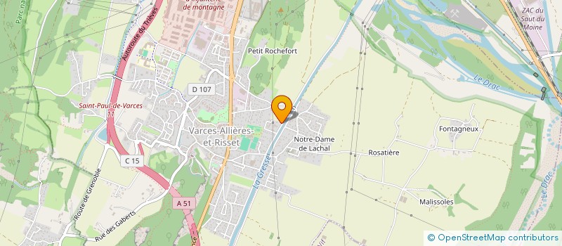 localisation de l'entreprise JL CONSEIL-SI  VARCES-ALLIERES-ET-RISSET