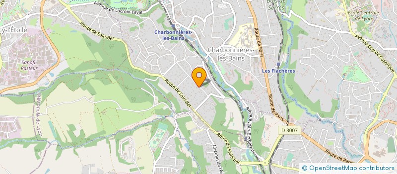 localisation de l'entreprise JL CREATION à CHARBONNIERES-LES-BAINS
