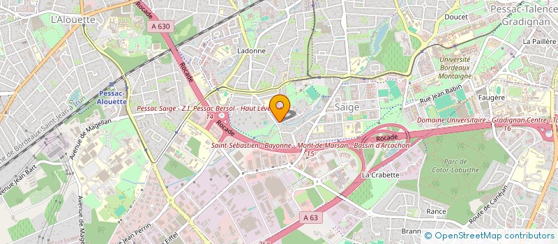 localisation de l'entreprise JL ENVIRONNEMENT à PESSAC