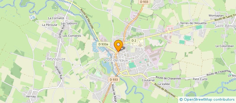 localisation de l'entreprise JL FLAMAND à PONT-DE-VAUX