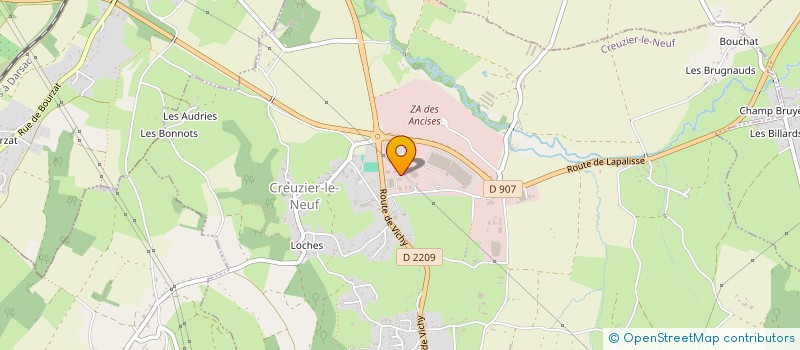 localisation de l'entreprise JL GROUPE  CREUZIER-LE-NEUF