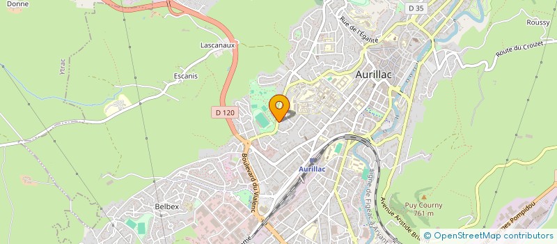 localisation de l'entreprise JL HOSPITALITY à AURILLAC