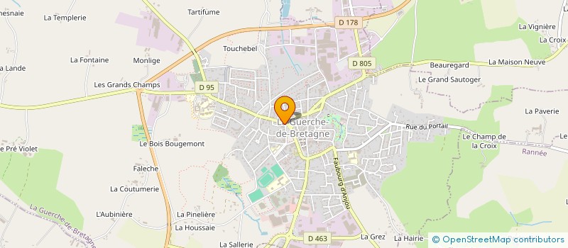 localisation de l'entreprise JL IMMO  LA GUERCHE-DE-BRETAGNE