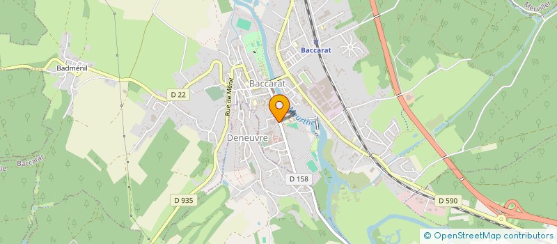 localisation de l'entreprise JL IMMOBILIER  BACCARAT