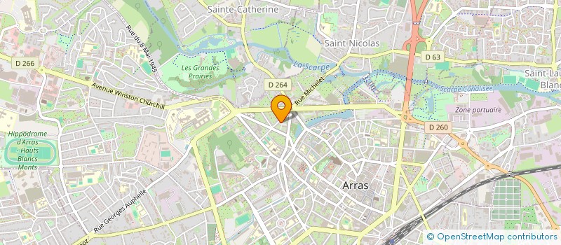 localisation de l'entreprise JL INMO à ARRAS