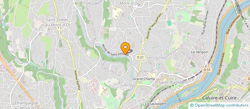 localisation de l'entreprise JL INVEST à SAINT-CYR-AU-MONT-D'OR