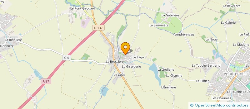 localisation de l'entreprise JL M VOLAILLE à VENDRENNES