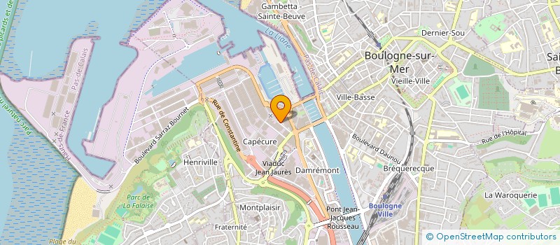 localisation de l'entreprise JL NAUTIC à BOULOGNE-SUR-MER