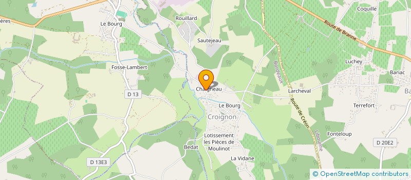 localisation de l'entreprise JL PLOMBERIE-CLIMATISATION  CROIGNON