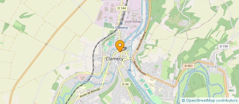 localisation de l'entreprise JL PRESTIGES à CLAMECY