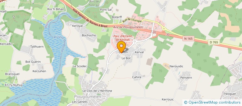 localisation de l'entreprise JL RENOV 56  PLOUGOUMELEN