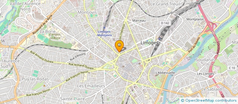 localisation de l'entreprise JL RESTAURATION à LIMOGES