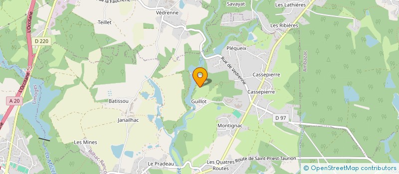 localisation de l'entreprise JL ROBY à RILHAC-RANCON