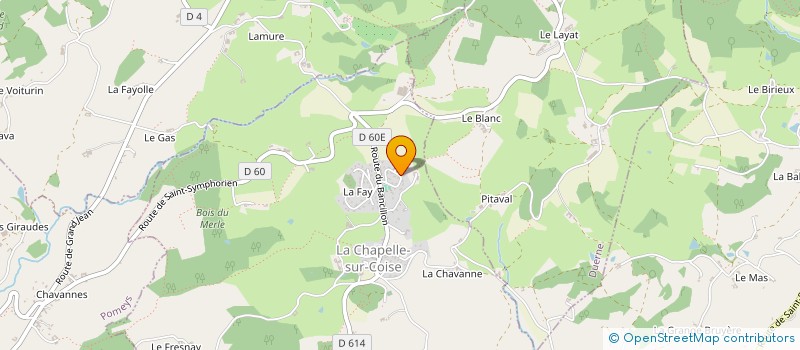 localisation de l'entreprise JL THERMIQUE  LA CHAPELLE-SUR-COISE