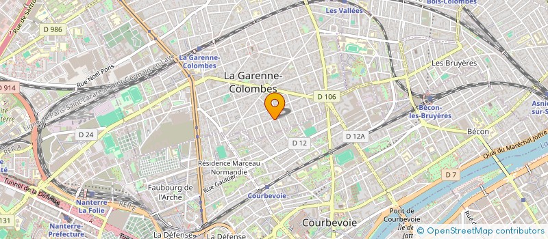 localisation de l'entreprise JL TRANSPORT  LA GARENNE-COLOMBES