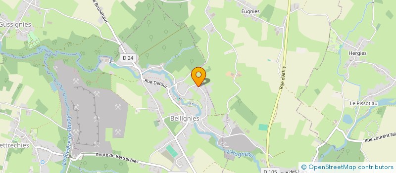 localisation de l'entreprise JL TUYAUTERIE  BELLIGNIES