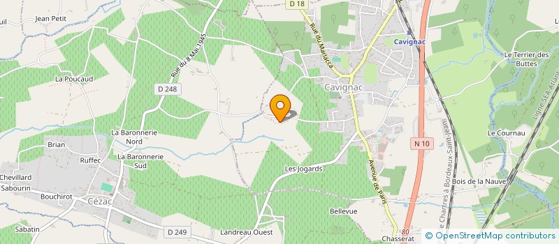 localisation de l'entreprise JL2C à CAVIGNAC
