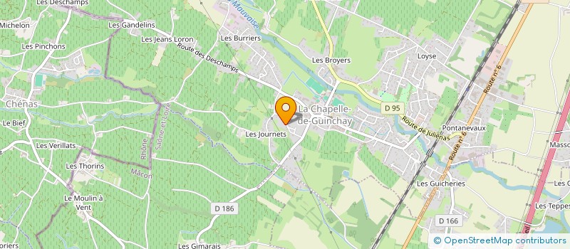 localisation de l'entreprise JL2C INVEST à LA CHAPELLE-DE-GUINCHAY