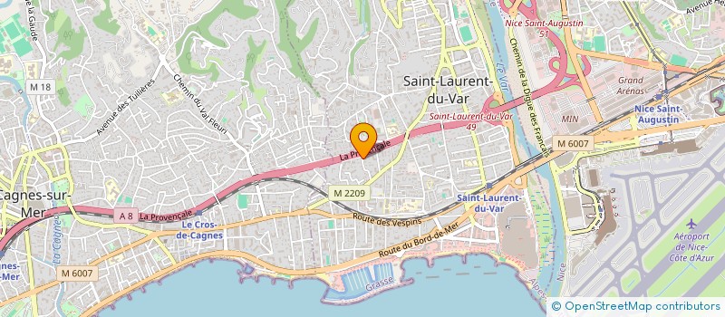 localisation de l'entreprise JL2N IMMO à SAINT-LAURENT-DU-VAR