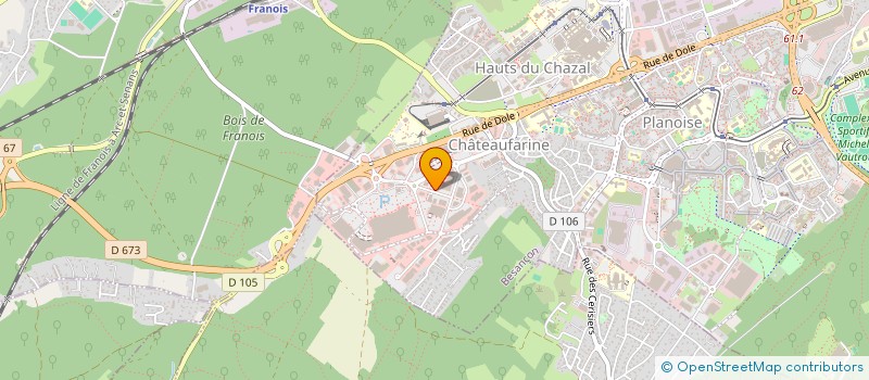 localisation de l'entreprise JL2P 25 à BESANCON