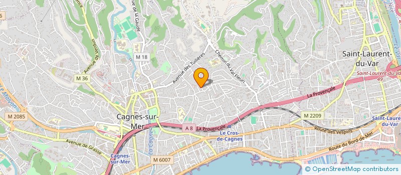 localisation de l'entreprise JLA  CAGNES SUR MER