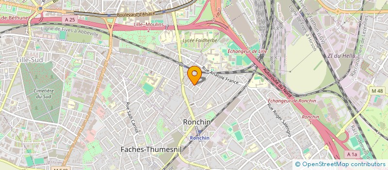 localisation de l'entreprise JLA  RONCHIN