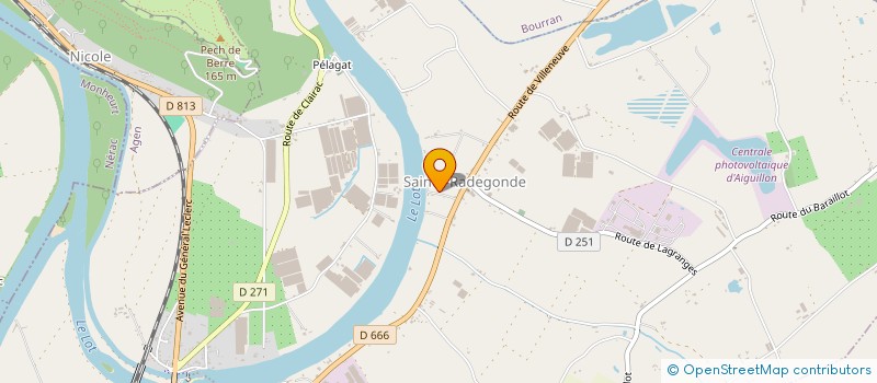 localisation de l'entreprise JLA  AIGUILLON