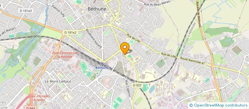 localisation de l'entreprise JLA à BETHUNE