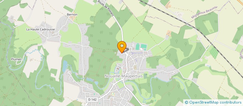 localisation de l'entreprise JLA CHATEAU GAILLARD  NOUAILLE-MAUPERTUIS