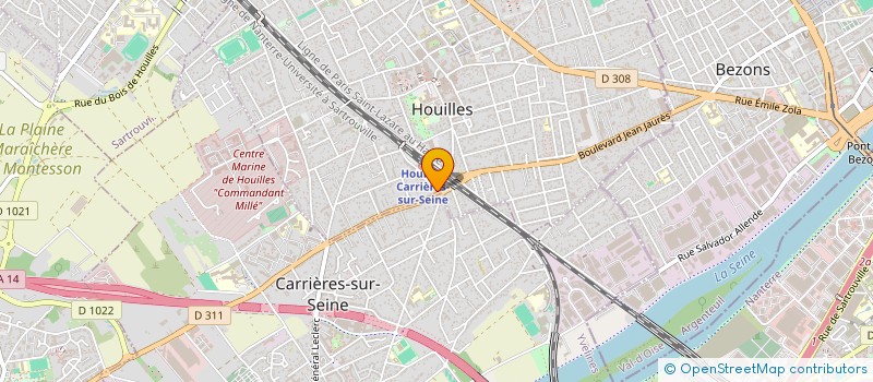 localisation de l'entreprise JLA CONSEIL  HOUILLES