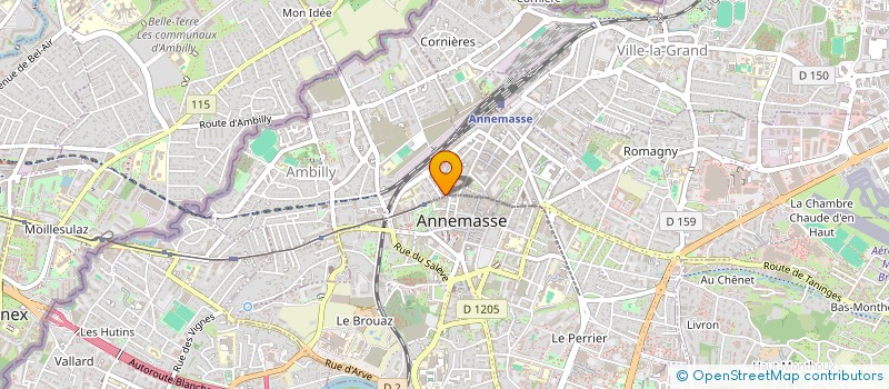 localisation de l'entreprise JLA MODE PARIS à ANNEMASSE