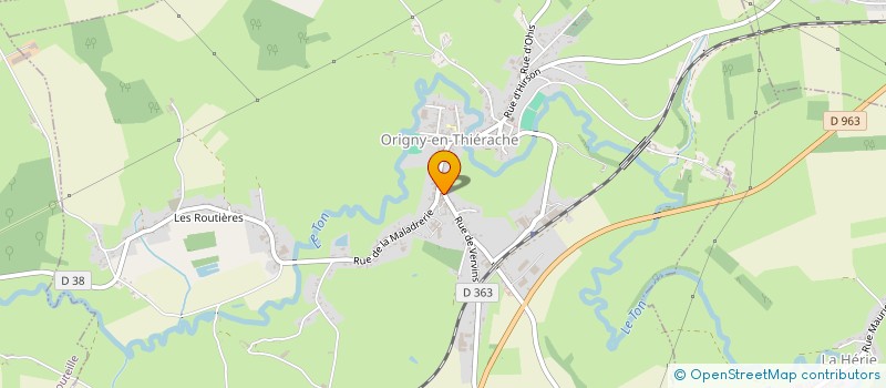 localisation de l'entreprise JLA RENOV à ORIGNY-EN-THIERACHE