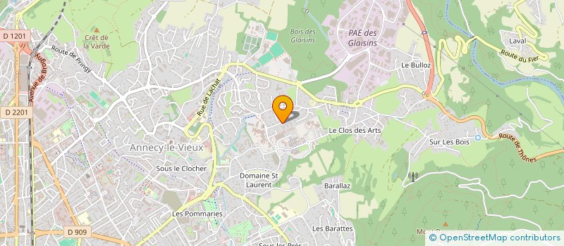 localisation de l'entreprise JLAC à ANNECY