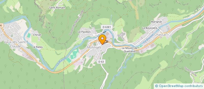 localisation de l'entreprise JLB  CHASSAL-MOLINGES