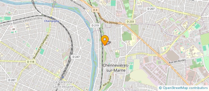 localisation de l'entreprise JLB à CHENNEVIERES-SUR-MARNE