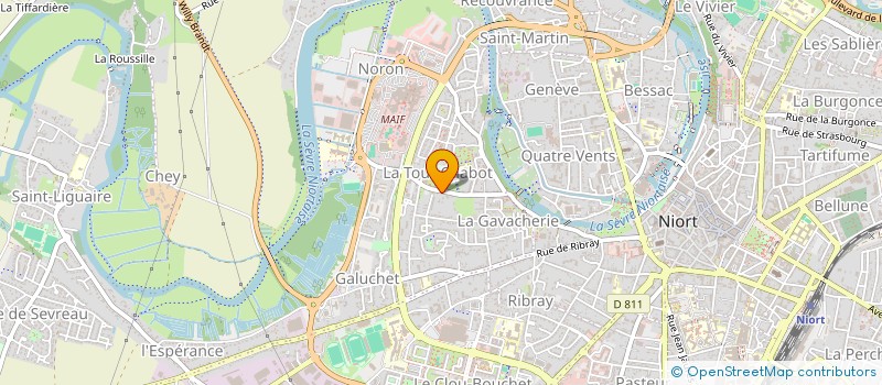 localisation de l'entreprise JLB à NIORT