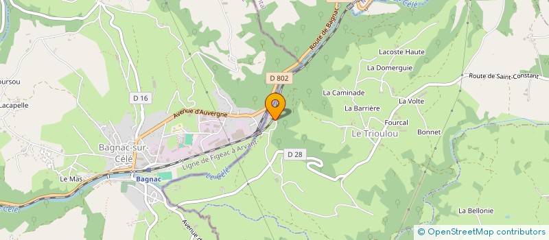 localisation de l'entreprise JLB à QUEZAC
