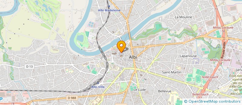 localisation de l'entreprise JLB à ALBI