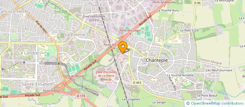 localisation de l'entreprise JLB à CHANTEPIE