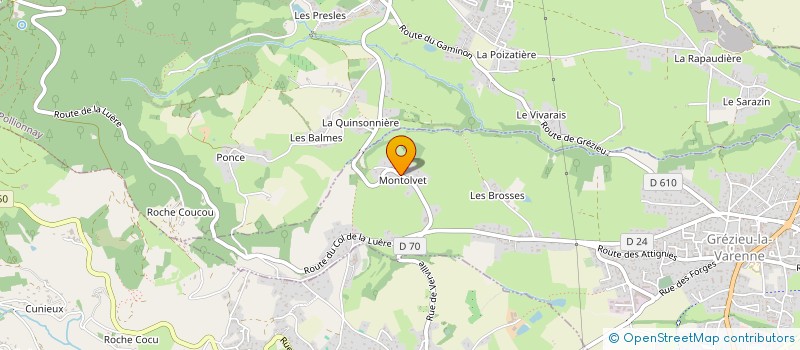 localisation de l'entreprise JLB  GREZIEU-LA-VARENNE