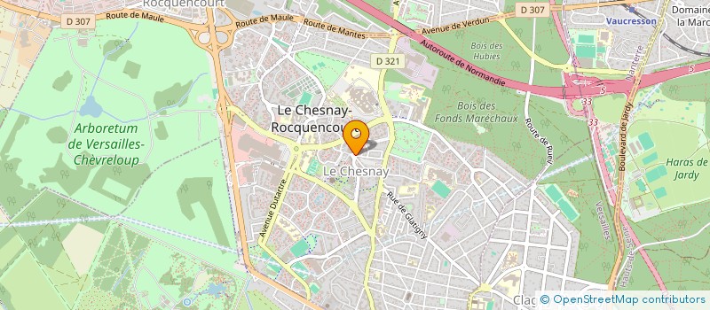 localisation de l'entreprise JLB DISTRIBUTION  LE CHESNAY-ROCQUENCOURT
